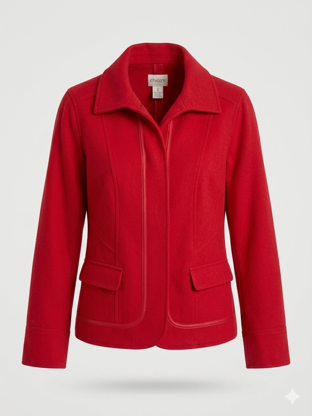 Chico's Vibrant Red Jacket